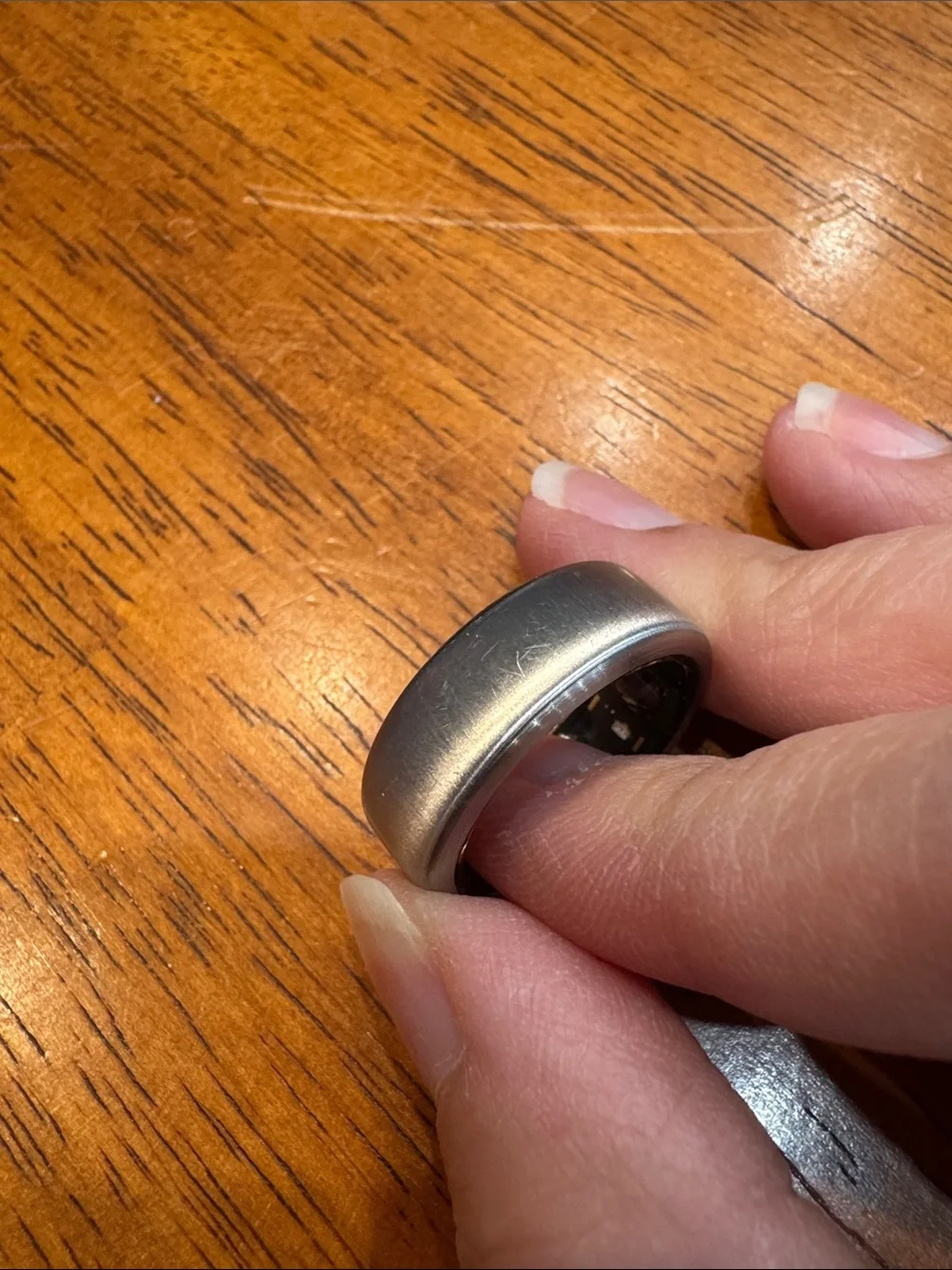 Oura Gen3 Brushed Titanium Size 8